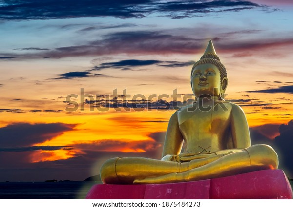 Buddha golden road you from Asia and\
nature natural stone ancient ancient times cliping\
part