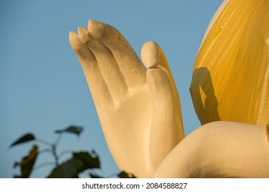 Buddha Hands Showing Mercy To All Who Respect Him.