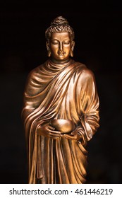 Buddha Holding Alms Bowl Statue In Theravada Buddhism