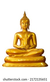 Buddha image on white background isolate