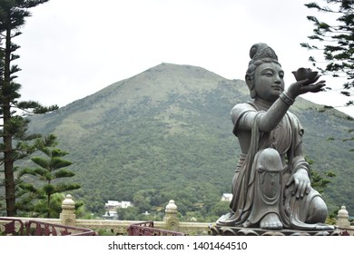 Buddha Of Po Lin Temple In Nong Ping Village,Hongkong