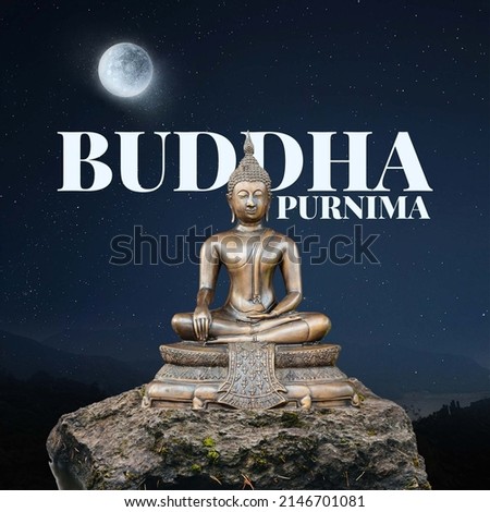 Buddha Purnima, Buddha statue meditation