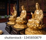 Buddha statue in Chengdu Daci Temple