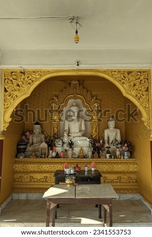 a buddha statue at DDS in Tripura.