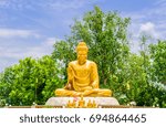 buddha statue of Mount Jump Scene Temple, Lamp Pan Province, Thailand