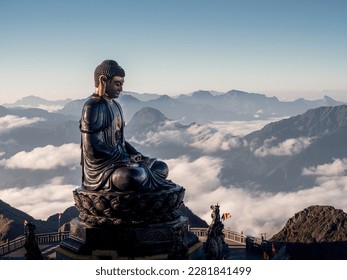 Buddha statue on Vietnam's highest peak