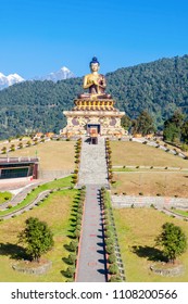 The Buddha Statue In Ravangla Or Tathagata Tsal Is Situated Near Rabong In South Sikkim District In India