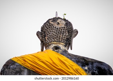 Buddha Statue In The Ruins Of Wat Piawat Temple, Destroyed In The Indochina War; Muang Khoun, Xiangkhouang, Laos