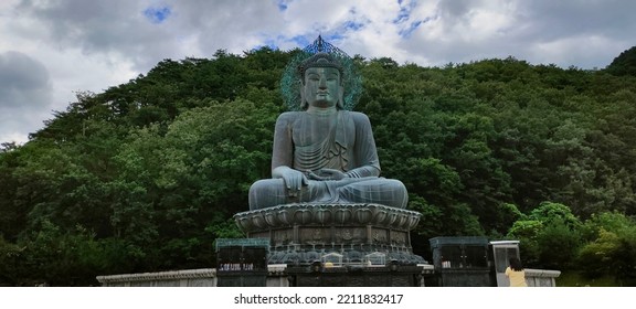 Buddha Statue Is A Temple Of The Jogye Order Of Korean Buddhism. It Is Situated On The Slopes Of Seoraksan In Sokcho