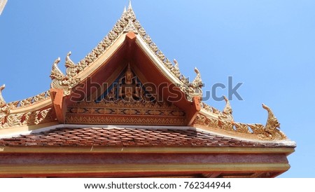 Buddha and temple in Thailand