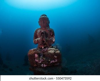 Buddha Underwater Bali Blue Background Stock Photo 550473592 | Shutterstock