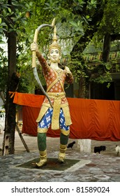 Buddhist Figure In Phnom Penh Cambodia Temple