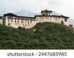 buddhist fortress (dzong) in wangdue phodrang in bhutan 