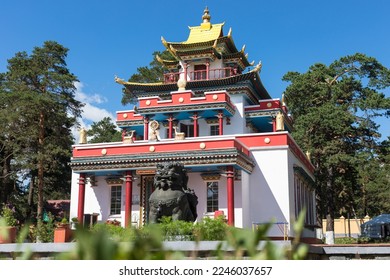 The Buddhist monastery of Datsan Damba Braibunling, located in the city of Chita. Datsan. Buddhist temple.