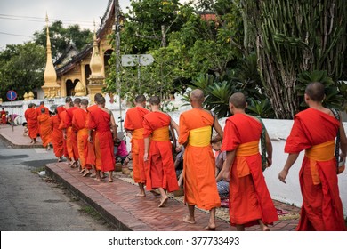 Buddhist Monks In Laos