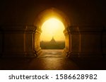 Buddhist temple in the Bagan Valley