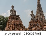 Buddhist temple Wat Chaiwatthanaram in the city of Ayutthaya Historic Park in Thailand Asia