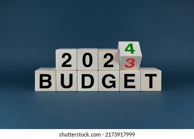 Budget 2023 - 2024. Cubes form the words Budget 2023 - 2024. Budget planning concept - Shutterstock ID 2173917999