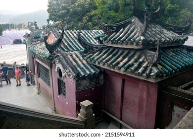 Budhist Temple At Macao City Center.