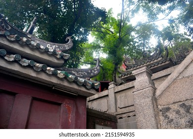 Budhist Temple At Macao City Center.