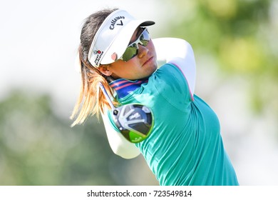 Budsabakorn Sukapan, Of Thailand In Action During First Round The PTT Thailand LPGA Masters 2017 At Panya Indra Golf Club. On September 13, 2017 In Bangkok, Thailand.