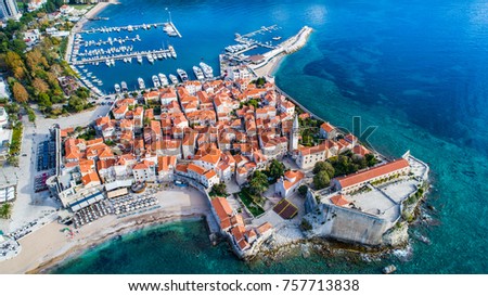 Budva from the air
