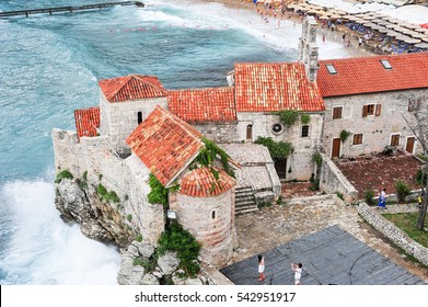 Budva, Montenegro - 25 June 2014: The Citadel Of Budva On Montenegro