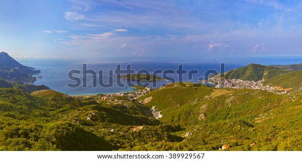 Budva Riviera Montenegro Nature Travel Background 库存照片（立即 