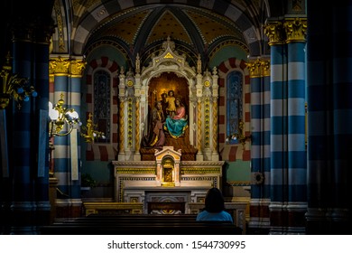 Buenos Aires, Argentina - 10/27/2019: A View Of Maria Auxiliadora Basilica. Built Between 1900 And 1910, It Is One Of The Largest Works Done By The Salesians Of Don Bosco In Argentina