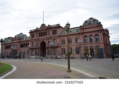 Buenos Aires, Argentina - 14 March 2017: Casa Rosada (pink House), Is The Official Seat Of The Executive Branch Of The Government Of Argentina.