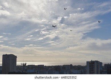 Buenos Aires, Argentina - 27th May, 2017: Argentine Air Force During The Celebrations Of The 207th Anniversary Of The May Revolution In Buenos Aires.