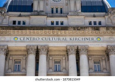 BUENOS AIRES, ARGENTINA - DECEMBER 2020: Centro Cultural Kirchner Facade.