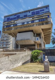 BUENOS AIRES, ARGENTINA - FEBRUARY 4, 2018: Biblioteca Nacional Mariano Moreno (National Library)