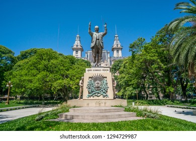 Buenos Aires, Argentina - January 19th 2019, Statue Of Juan Domingo Peron, The Famous President And Husband Of Evita Peron