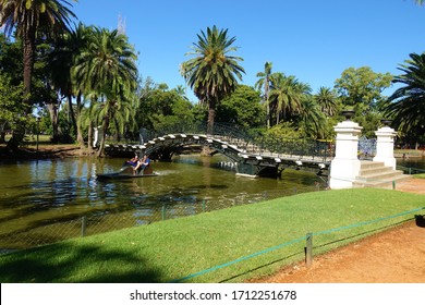 Buenos Aires, Argentina - March 5, 2019: Bridge In Parque Tres De Febrero.