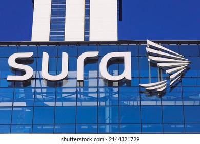 Buenos Aires, Argentina, May 9, 2022. Sura Building.