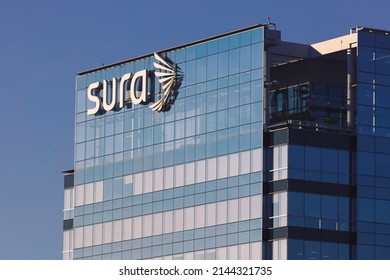 Buenos Aires, Argentina, May 9, 2022. Sura Building.