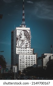 Buenos Aires, Argentina - November 7th, 2019: Evita Perón Mural 