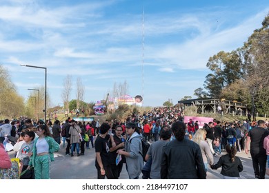 BUENOS AIRES, JUL 30, 2022. More Than Seventy Thousand People At Tecnópolis, 2022 Edition. Illustrative Editorial Content.