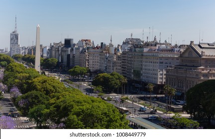 Buenos Aires Obelisk View From Above