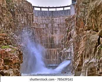 Buffalo Bill Dam In Cody, Wyoming, USA