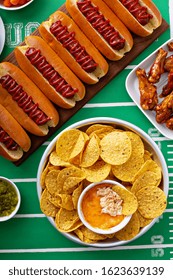 Buffalo Chicken Dip And Tortilla Chips, Super Bowl Food