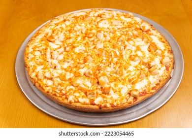 Buffalo Chicken Pizza On A Tray