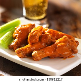 buffalo chicken wings with beer