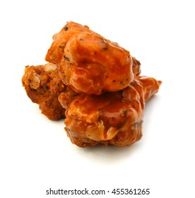 Buffalo Chicken Wings Isolated On White 