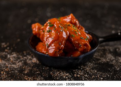 Buffalo Chicken Wings on dark background  Dark Photography