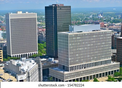 BUFFALO - JUNE 26 : The Buffalo,NY Skyline On June 26,2013. Buffalo Isthe Second Most Populous City In The State Of New York, After New York City. It Has A Population Of 261,310 (2010 Census).