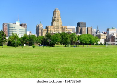 BUFFALO - JUNE 26 : The Buffalo,NY skyline on june 26,2013. Buffalo isthe second most populous city in the state of New York, after New York City. It has a population of 261,310 (2010 Census).