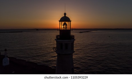 The Buffalo Main Light Lighthouse In Buffalo, NY. 