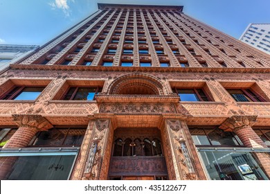 Buffalo, New York - May 8, 2016: The Guaranty Building, Now Prudential Building, A Historic Skyscraper In Buffalo, New York Completed In 1896 And Designed By Louis Sullivan And Dankmar Adler.